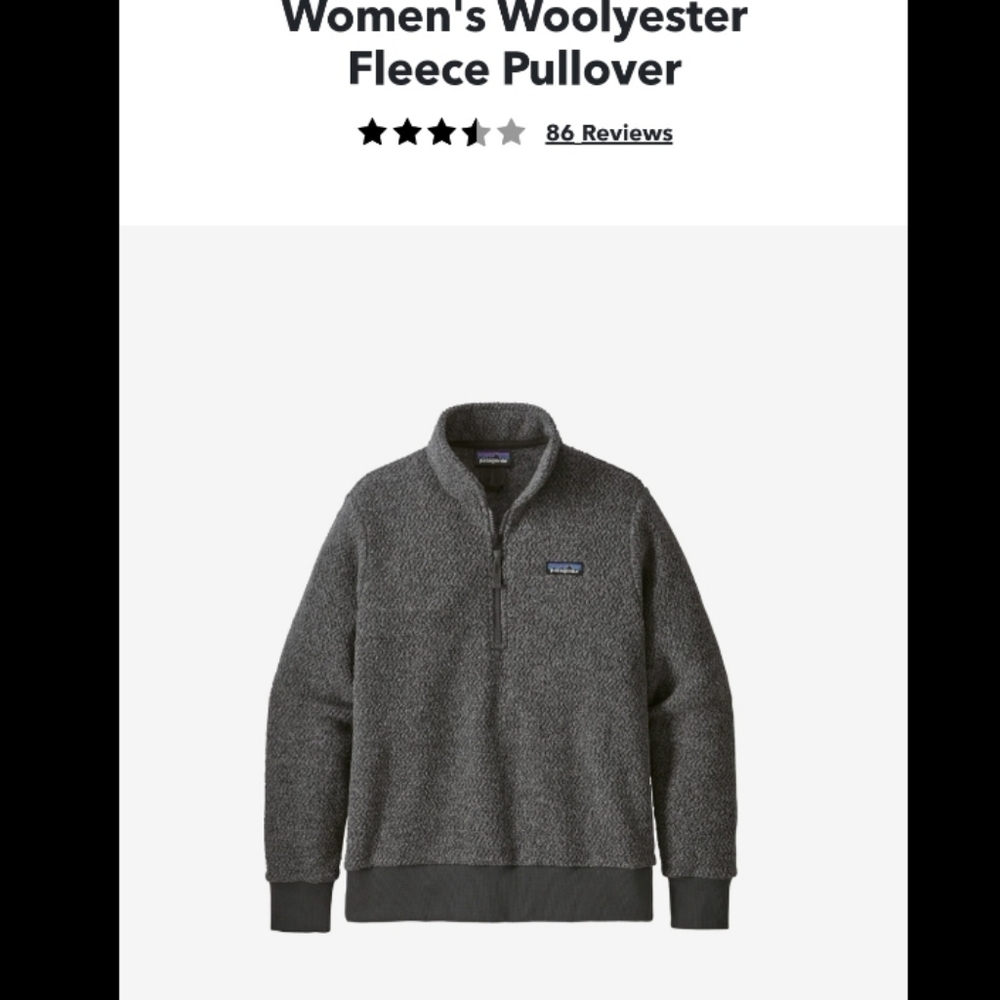 Patagonia woolyester pullover